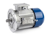 Motor listrik tiga fasa 0.5 hp 2880 rpm 2 kutub, bodi aluminium, pemasangan di kaki, motor industri untuk pompa, kompresor, mesin