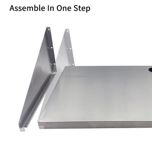 Stainless Steel Wall Mount Microwave Shelf Commercial Kitchen Microwave Hanger for Restaurant Hotel Canteen - Product Image 4