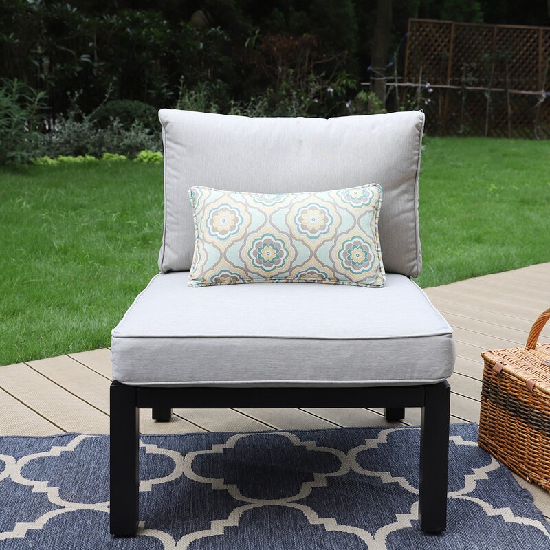 Hot sale garden sofa set  outdoor furniture sofa aluminum patio sofa set with cushion