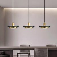 Luminaire suspendu nordique simple et créatif pour îlot de cuisine, lampe de chevet moderne de luxe, lustre de table à manger en marbre.