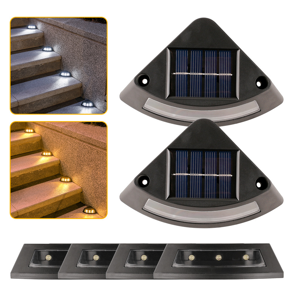 Factory Hot Sale Solar Garden LED Step Light Outdoor Rainproof Garden Stair Courtyard Atmosphere Decoration Guide Path Light