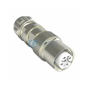 BOM Supplier TE AMP Connectors 1-2312501-1 Plug Housing M12 Rail Series Free Hanging (In-Line) 123125011 For Female Sockets