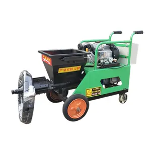 Automatic mobile air stucco concrete cement grout putty powder and penumetic mortar sprayer machine equipment for wall