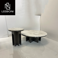 Meubles de salon de luxe fabriqués en usine de style nouveau design table basse centrale en marbre