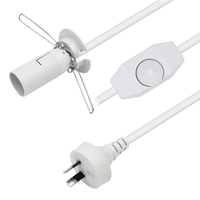 Prise de lumière E14 avec variateur de lumière et rallonge de cordon d'alimentation pour ampoule LED lampe de bureau lampe de lecture projet