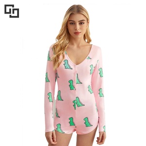 Combinaison pantalon col en V pour femmes, body une pièce, vêtement de nuit, nouveauté 2020 - Product Image 5