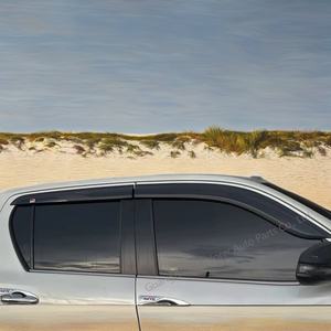 Déflecteurs de Vitres en Fibre de Carbone Pare-Soleil et Pare-Pluie Sur Mesure pour TOYOTA Hilux GR 2016-2023 - Product Image 3