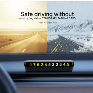 <span class=keywords><strong>Nuevo</strong></span> Señalizador de Estacionamiento Temporal para Auto, Resistente a Altas Temperaturas (80°C), de ABS ℃   Etiqueta Adhesiva Magnética Luminosa con Número Ocultable de un Solo Toque - Product Image 3