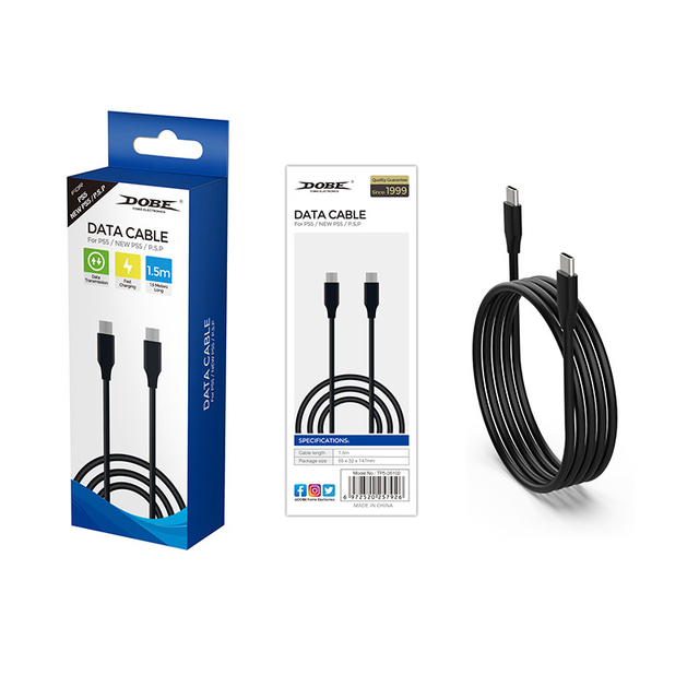 TP5-35102 1.5M Data Cable for PS5 Type-C Charging Cable for PS5 Portal Data Wire for Nintendo Switch Charging Cord