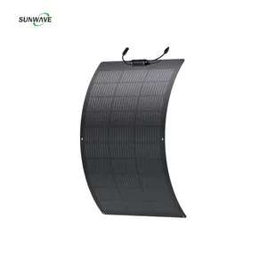 Sunwave top 1 supplier flexi soft solar panel 210w 215w 220w flexible monocrystalline solar panel