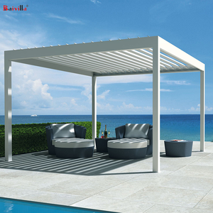 Toldo para <span class=keywords><strong>Terraza</strong></span>, Techo para Patio con Control Remoto, Pérgola Bioclimática Eléctrica de Aluminio - Product Image 4