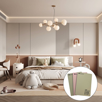 Panel Decorativo de Pared Moderno de WPC de 9 mm, Resistente al Fuego y al Agua, Revestimiento de Pared de Plástico de Fácil Instalación para Interiores de Hogares, Hoteles y Villas