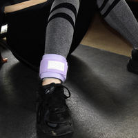Sangles de cheville réglables en cuir néoprène personnalisées pour exercice Fitness Sangles de cheville rembourrées pour machines à câble