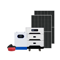 Kit de système d'énergie solaire domestique 15 kW, modèle 15 kW, panneau en silicium monocristallin, batterie lithium-ion MPPT, montage sur toit