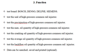 Testeur d'injecteur piézo CRS-308C EPS205 <span class=keywords><strong>TEST</strong></span> COMMON RAIL INJECTOR PIEZO INJECTOR UN PAR UN - Product Image 3