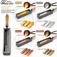 1100 ℃   Fourneau de fusion électrique numérique pour métaux précieux avec creuset de 3 kg et moule à lingots de 7 pouces pour la fabrication de bijoux