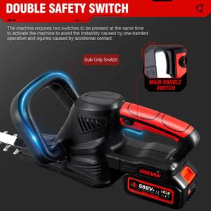 เครื่องตัดแต่งสวนไร้<span class=keywords><strong>สาย</strong></span>แบบ<span class=keywords><strong>ไร้</strong></span>แปรงถ่าน1000W เครื่องตัด<span class=keywords><strong>หญ้า</strong></span><span class=keywords><strong>ตัด</strong></span>เล็มกิ่งไม้เครื่องมือตัดแต่งสวนสำหรับแบตเตอรี่ <span class=keywords><strong>Makita</strong></span> 18V - Product Image 3