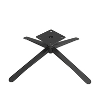 Support de base en métal épaissi en forme de X pour chaises de cuisine, de bureau et de canapé - Plaque de base robuste pour chaise d'ordinateur