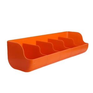 4-Hole Plastic Piglet Feeding <strong>Trough</strong> Orange PP Pig Feeder Bowl Livestock Feed <strong>Trough</strong> for Pig Farm Equipment - Product Image 1