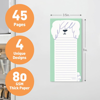 Bloc de Notas Adhesivas con Aroma a Dibujos Animados, Papel Removible Autoadhesivo, Impresión CMYK, 25-100 Hojas, Multiusos, Estilo Instagram, Compras