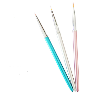 Pinceau Liner à Manche Noir pour Nail Art, en Nylon, pour Peinture au Gel Acrylique, Stylo de Détail avec Logo Personnalisé pour Outils de Manucure - Product Image 3