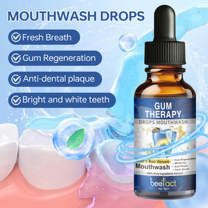 Gotas de <span class=keywords><strong>Enjuague</strong></span> <span class=keywords><strong>Bucal</strong></span> con Veneno de Abeja y Fragancia a Menta Fresca <span class=keywords><strong>para</strong></span> el Cuidado Gingival, Anti-Placa y Blanqueamiento, Garganta Fresca Después de Comer - Product Image 3