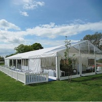 Tente TENTCHO en promotion : Tente événementielle robuste à structure en aluminium, imperméable, grande tente de réception extérieure pour mariages