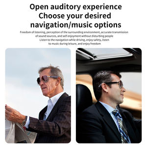 Lunettes de <span class=keywords><strong>soleil</strong></span> intelligentes sans fil avec contrôle tactile UV380 Protection des yeux Fonction musicale-Casque d'appel BT à la mode Matériel VR - Product Image 3