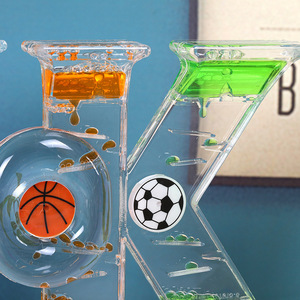 Offres Spéciales Cadeaux pour Enfants : Petit Aquarium en Acrylique avec Sablier à Liquide Design Horloge - Product Image 6