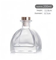 Bouteille d'aromathérapie en verre de 50 ml, style yourte mongole, diffuseur sans flamme, flacon de parfum, parfum de voiture, flacon vide, ornement