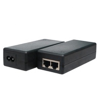 Injecteur POE 30W, 10/100mbps, 24v 48v, avec câble AC, prise EU/US/UK/AU