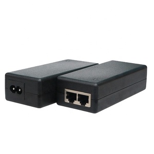 30W 10/100mbps 24v 48v <strong>POE</strong> <strong>injector</strong> with EU/US/UK/AU plug AC cable - Product Image 1