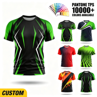 T-shirt sportif pour homme à manches courtes en polyester, personnalisé OEM ODM, tricoté, imprimé numériquement, séchage rapide, respirant, sublimation