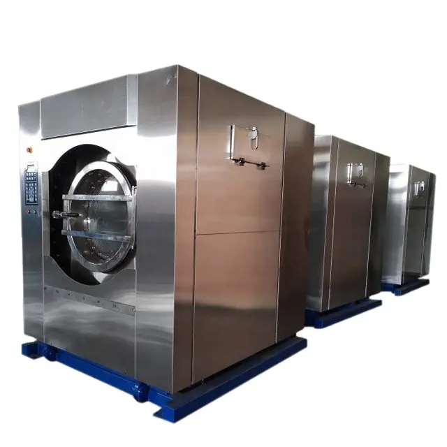 130KG बड़े क्षमता वाणिज्यिक अस्पताल होटल के रेस्तरां के लिए औद्योगिक वाशिंग मशीन और ड्रायर