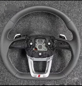 <span class=keywords><strong>Volant</strong></span> sport à fond plat GZYLC <span class=keywords><strong>S</strong></span> <span class=keywords><strong>Line</strong></span> en cuir de première qualité pour <span class=keywords><strong>Audi</strong></span> A6 C7 <span class=keywords><strong>A3</strong></span> A4 B8 B9 S5 A5 Q5 RS3 RS7 A7 Q7 - Product Image 6
