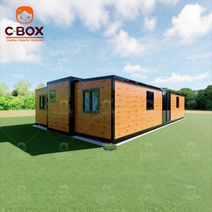 บ้านสำเร็จรูป Cbox ขนาด 40 ฟุต สไตล์วิลล่าสมัยใหม่ สำนักงานพับได้ บ้านสำเร็จรูปสำหรับครอบครัว 2-3 ห้องนอน พื้นที่ใช้สอยกว้างขึ้นได้ บ้านคอนเทนเนอร์ - Product Image 4