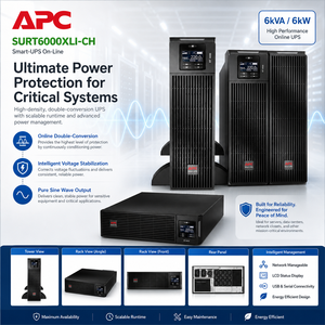 Schneider 6KVA SURT6000XLI-CH/6KW ออนไลน์เครื่องสำรองไฟชั้นวางห้องอัพ <span class=keywords><strong>APC</strong></span> สมาร์ท RT UPS <span class=keywords><strong>แบ</strong></span><span class=keywords><strong>ต</strong></span>เตอรี่ภายนอก - Product Image 5