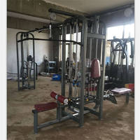 Machine de fitness multifonctionnelle 5 stations à charge par broches, en acier de haute qualité, avec 5 blocs de poids de 80 kg, prix usine