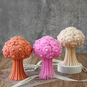 J10-404 Stampi in Silicone per Candele per Aromaterapia a Forma di Bouquet di Tulipani, Stampi a Fiore Fai da Te Fatti a Mano per Ornamenti in Gesso a Goccia - Product Image 5