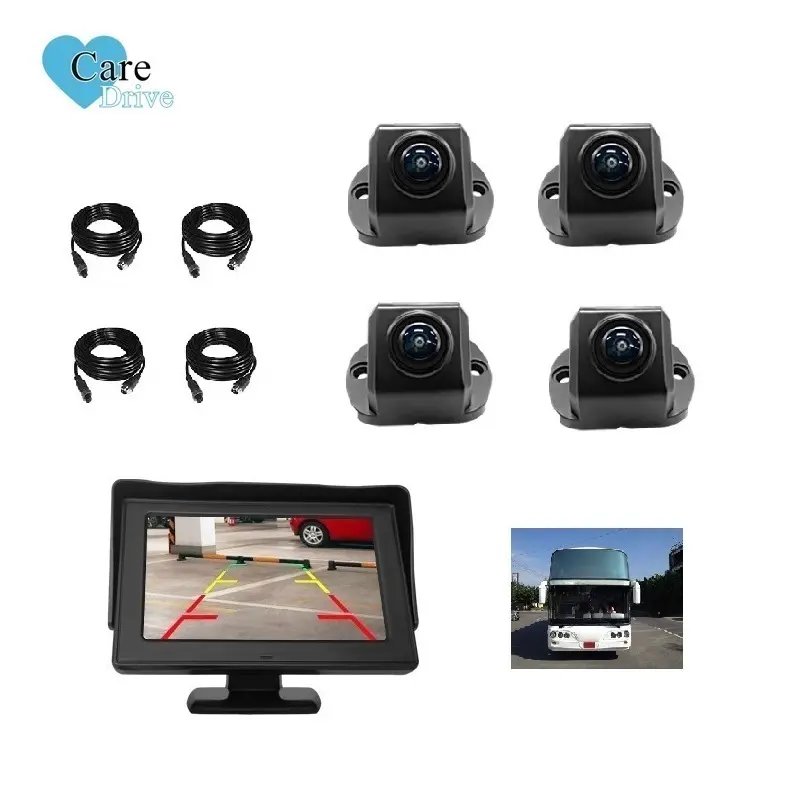 Android Auto Radio Spelen Camera Recorder 360 Graden 10 Inch Met Ai 360 Auto 4K Auto Achteruitkijkspiegel Camera