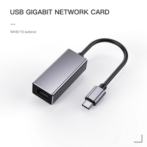 2025 nhà máy bán buôn Hợp kim nhôm USB Loại C để RJ45 Lan <span class=keywords><strong>Adapter</strong></span> Gigabit Ethernet HUB <span class=keywords><strong>Adapter</strong></span> cho máy tính xách tay - Product Image 4