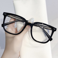 Montures de lunettes optiques classiques carrées en TR90 et métal pour hommes, lunettes de vue en acrylique bleu, gris, jaune, blanc