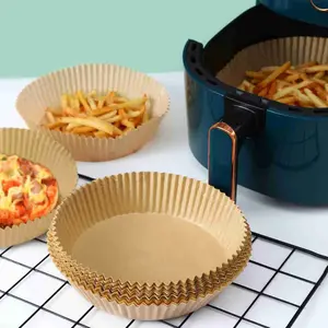 Revêtements de friteuse Feuilles de papier jetables antiadhésives de qualité alimentaire pour la cuisson, la friture, la cuisson au four à micro-ondes