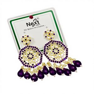 Latest Designer Indian Wholesale Jewelry Chandelier <b>Earrings</b> New Collections Women's Stylish Trendy Alloy Party <b>Earrings</b> 2026 - Product Image 1