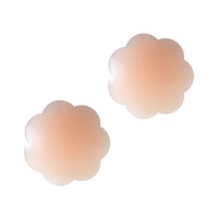 Venta al por mayor forma de flor Invisible fina pezón cubierta Push up autoadhesivo mujeres pezón cubierta Invisible autoadhesivo pezón Pasty