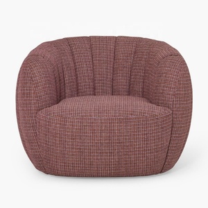 Poltrone Jules fatte a mano in fabbrica, poltrona di design moderna, poltrona a botte per soggiorno in stile Mid-Century, per casa e bar/club - Product Image 4
