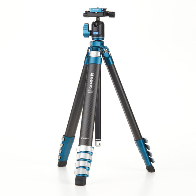 Benro CyanBird Carbon/Aluminum 5 Section Dslr Tripod Lightweight Travel Tripod Flip Lock Carbon Fiber Tripod