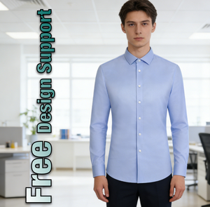 Camicia <span class=keywords><strong>da</strong></span> Uomo a Maniche Lunghe in Puro Cotone a 4 Fili, DP4.0 Senza Stiratura, Non Elasticizzata, Camicia Formale Bianca Moderna per Business - Product Image 3