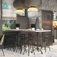 Comptoir de bar à café de haute qualité, vitrine de présentation, mobilier et décoration modernes pour café-restaurant, service de conception 3D