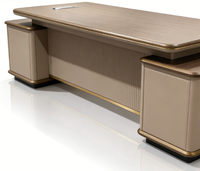 Bureau de direction moderne haut de gamme en forme de L, panneau en bois massif, durable et écologique, tiroir de rangement, usage commercial